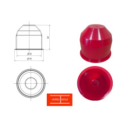 Kapturek ochronny do zaczepu K80 fi 80 mm hhcz